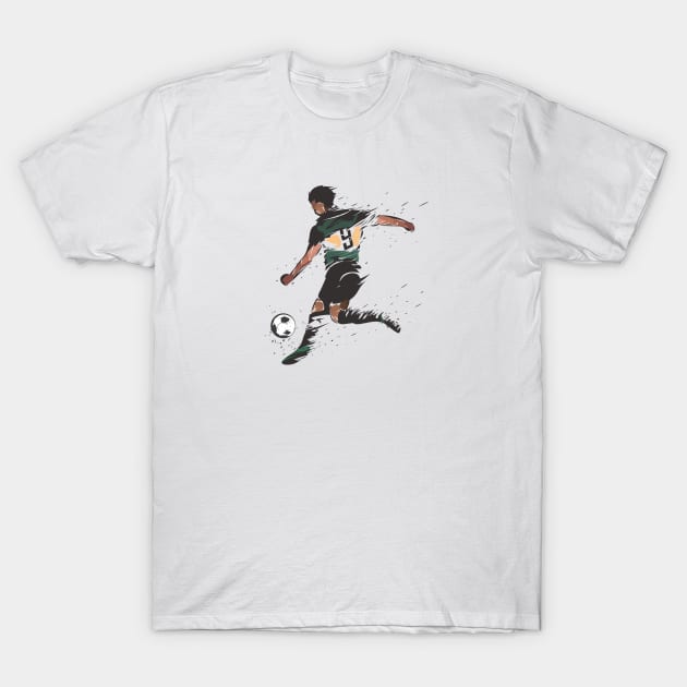 Soccer Player T-Shirt by TambuStore